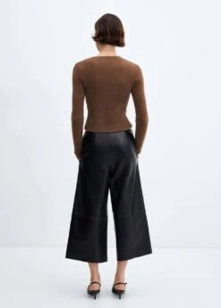 Pull-over Fausse Fourrure Maille Côtelée -Tenues Basiques 57007745 32 R