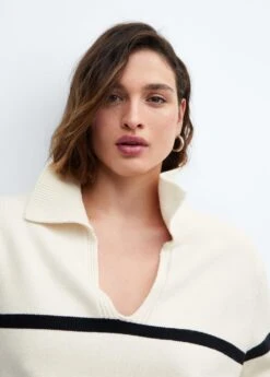 Pull-over Rayures Col Polo -Tenues Basiques 57007754 05 D4