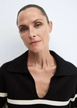 Pull-over Rayures Col Polo -Tenues Basiques 57007754 99 D1