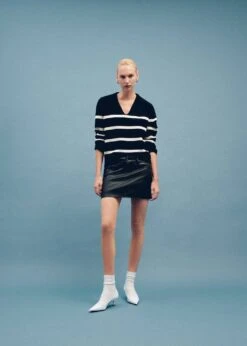 Pull-over Rayures Col Polo -Tenues Basiques 57007754 99 D6