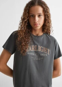 T-shirt Message Imprimé 11 T-shirt Message Imprimé -Tenues Basiques 57007909 99 D1