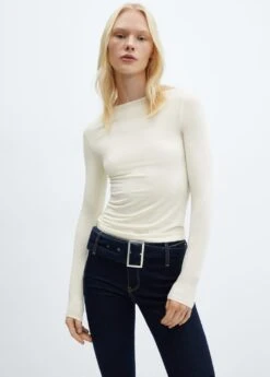 T-shirt Lyocell Col Bateau -Tenues Basiques 57007912 05