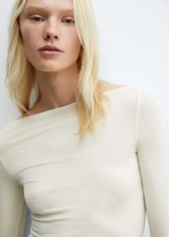 T-shirt Lyocell Col Bateau -Tenues Basiques 57007912 05 D1