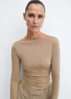 T-shirt Lyocell Col Bateau -Tenues Basiques 57007912 35