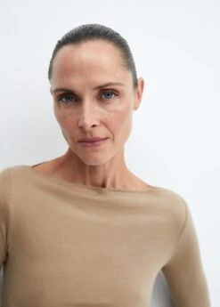 T-shirt Lyocell Col Bateau -Tenues Basiques 57007912 35 D1