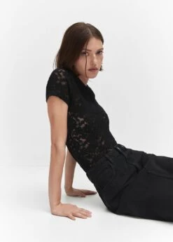 T-shirt Guipure 27 T-shirt Guipure -Tenues Basiques 57010465 99 D2