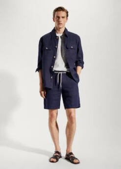 Surchemise 100 % Lin Regular-fit -Tenues Basiques 57010557 56 99999999 01