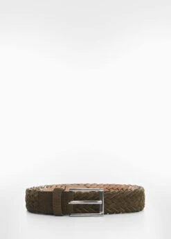 Ceinture Cuir Suède Tressée -Tenues Basiques 57010650 37 B