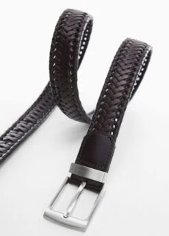 Ceinture En Cuir Tressée -Tenues Basiques 57010652 30 D2