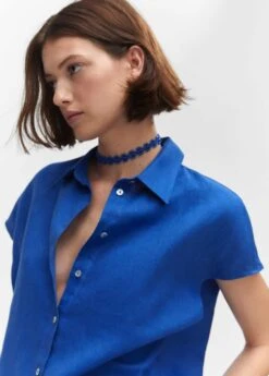 Chemise Lin Manches Courtes -Tenues Basiques 57010719 52 D1