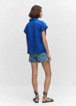 Chemise Lin Manches Courtes -Tenues Basiques 57010719 52 R