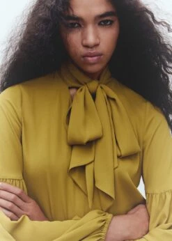 Blouse Lavallière Manches Bouffantes 21 Blouse Lavallière Manches Bouffantes -Tenues Basiques 57010726 36 D6