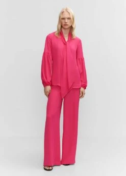 Blouse Lavallière Manches Bouffantes 25 Blouse Lavallière Manches Bouffantes -Tenues Basiques 57010726 88 99999999 01