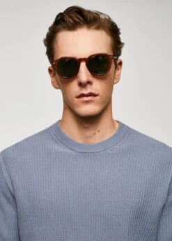 T-shirt 100 % Coton Structuré Côtelé -Tenues Basiques 57010738 51 D1