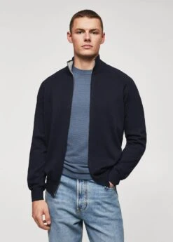 Cardigan Coton Zippé