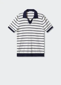 Polo Rayures Texture Bouclette -Tenues Basiques 57010747 56 B