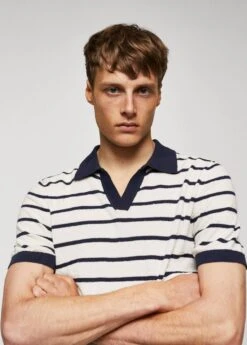 Polo Rayures Texture Bouclette -Tenues Basiques 57010747 56 D1