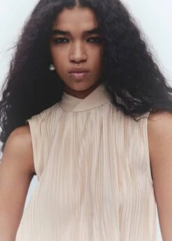 Haut Plissé Nœud -Tenues Basiques 57010763 05 D6