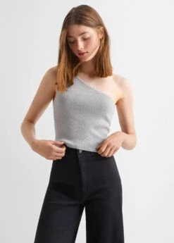 Top Asymétrique Brillant