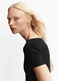 T-shirt Col Carré -Tenues Basiques 57010951 99 D1