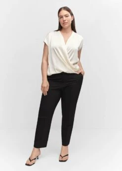 Blouse Croisée Sans Manches -Tenues Basiques 57013812 05 D3