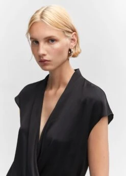 Blouse Croisée Sans Manches -Tenues Basiques 57013812 99 D1