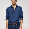 Chemise Slim-fit Chambray Coton -Tenues Basiques 57014392 TO