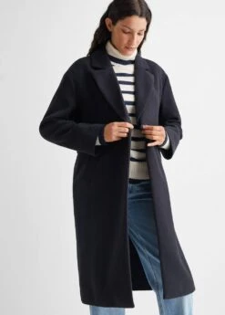 Manteau Droit à Revers