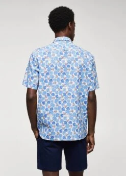 Chemise Manches Courtes 100 % Coton Imprimée 11 Chemise Manches Courtes 100 % Coton Imprimée -Tenues Basiques 57015791 52 R