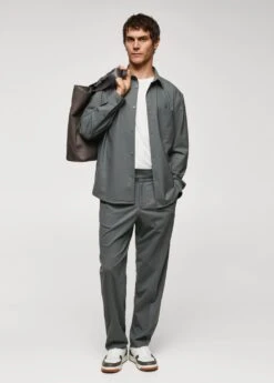 Pantalon Laine Pinces Relaxed-fit 12 Pantalon Laine Pinces Relaxed-fit -Tenues Basiques 57015957 43 99999999 01