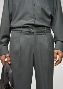 Pantalon Laine Pinces Relaxed-fit 14 Pantalon Laine Pinces Relaxed-fit -Tenues Basiques 57015957 43 D1