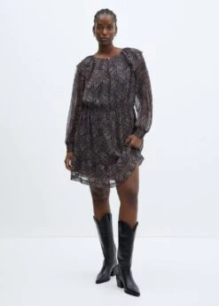 Robe Gaze Imprimée 15 Robe Gaze Imprimée -Tenues Basiques 57015983 97 D3