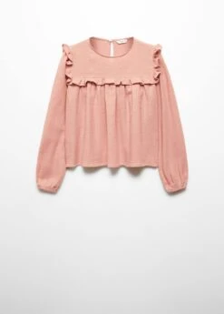 Blouse Coton Détail Volants -Tenues Basiques 57016011 81 B