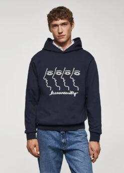 Tenues Basiques 43 Sweat-shirt Capuche Broderie