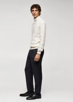 Pull Structuré Laine -Tenues Basiques 57017753 01 D2