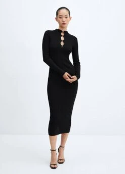 Robe Côtelée à Boutons 11 Robe Côtelée à Boutons -Tenues Basiques 57017756 99 99999999 01