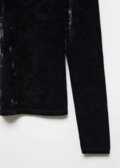 T-shirt Velours Col V 12 T-shirt Velours Col V -Tenues Basiques 57019117 52 D8