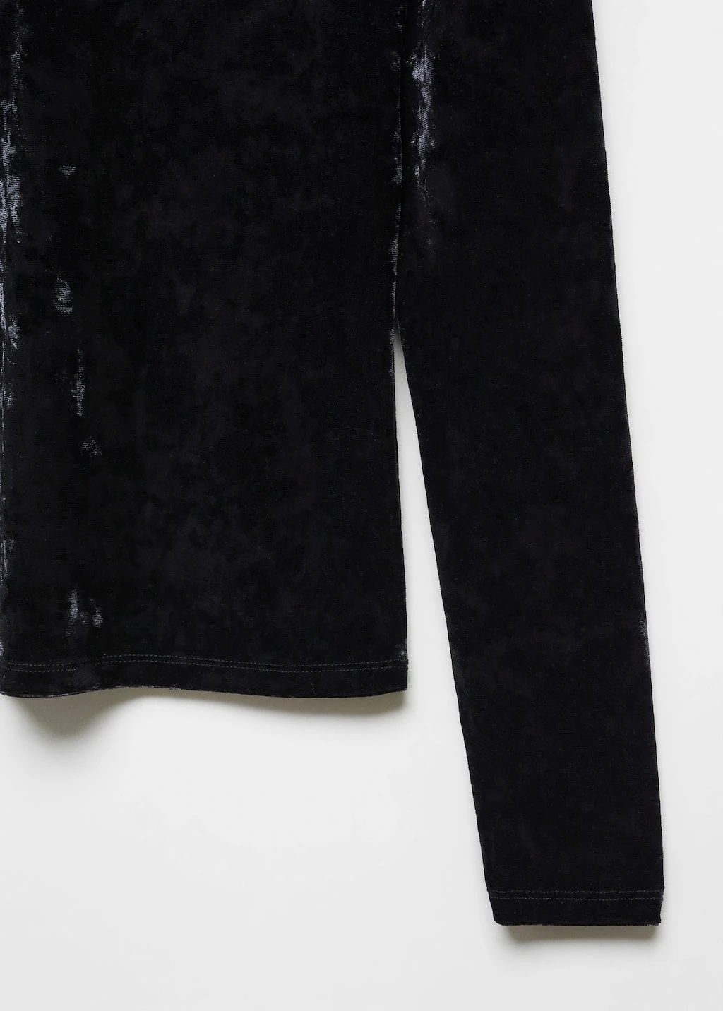 T-shirt Velours Col V 7 T-shirt Velours Col V – Image 5