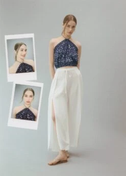 Top Froncé Imprimé