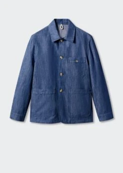 Veste Poches Coton-lin -Tenues Basiques 57020550 54 B