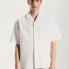 Chemise Coton-lin Col Bowling -Tenues Basiques 57020618 01
