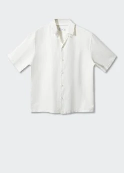 Chemise Coton-lin Col Bowling -Tenues Basiques 57020618 01 B