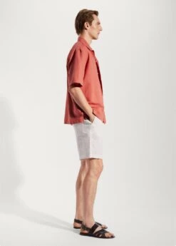 Chemise Coton-lin Col Bowling -Tenues Basiques 57020618 87 D2