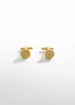 Boutons De Manchette Géométriques 100 % Cuivre -Tenues Basiques 57020638 OR B