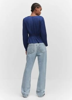 Blouse Cache-cœur Satinée -Tenues Basiques 57023808 57 R