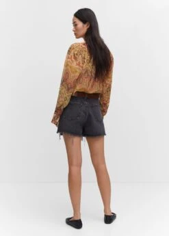 Blouse Imprimée Fermeture Nœud -Tenues Basiques 57023822 15 R