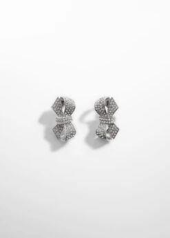 Boucles D'oreilles Nœud Strass -Tenues Basiques 57024034 PL B