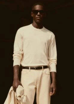 T-shirt 100 % Coton Manches Longues -Tenues Basiques 57024407 02 D6