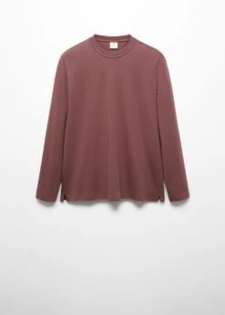 T-shirt 100 % Coton Manches Longues -Tenues Basiques 57024407 66 B