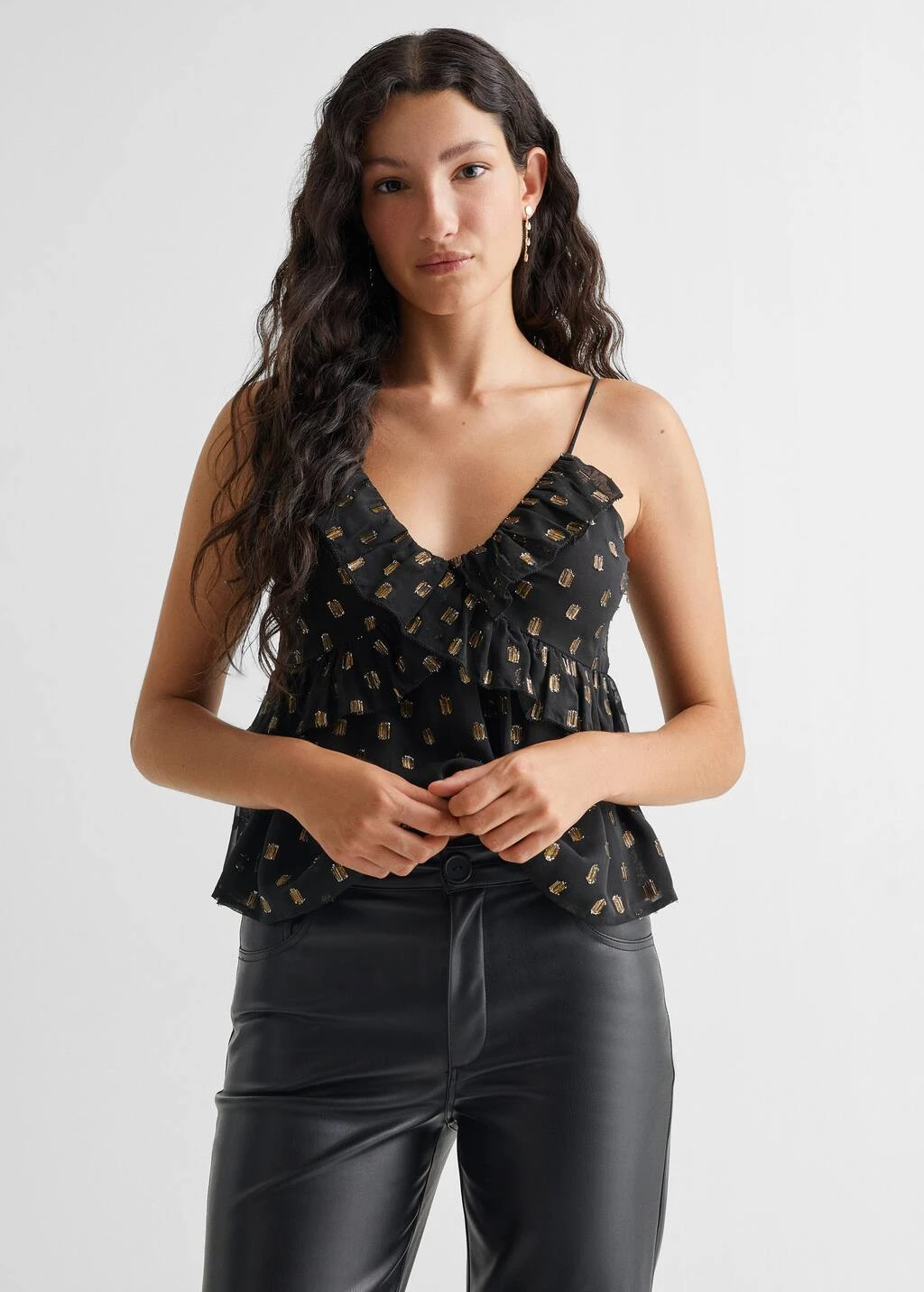 Top Volants Lurex 3 Top Volants Lurex